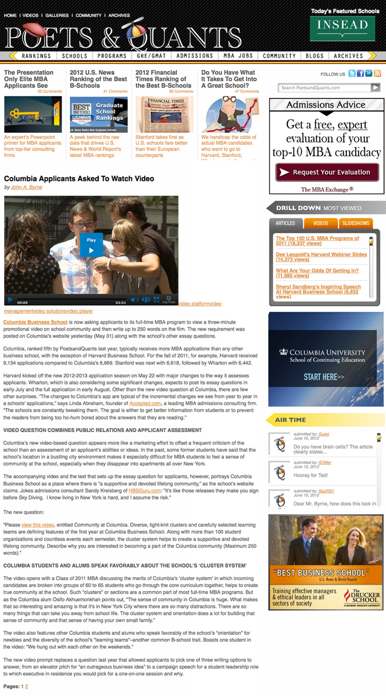 Poets & Quants for Web 2