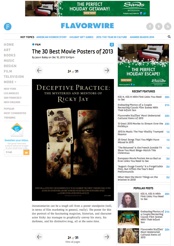 Best Movie Posters of 2013